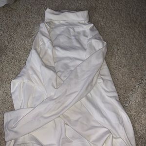 White turtle neck